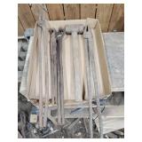 Blacksmith tongs and hammer