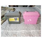 2 Mini plastic ammo cans