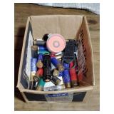 Shotgun shell assortment, flashlight, targets
