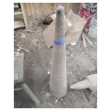 Steel forging cone 39' tall