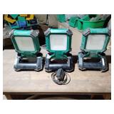 3 Masterforce led work lights, clamp on, all work,