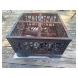 Ornate Metal Fire Pit 26ï¿½x26ï¿½x17ï¿½