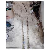12' chain, has both hooked ends, 1/4' links