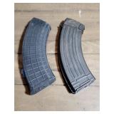 2 Partially loaded 7.62 x 39 magazines