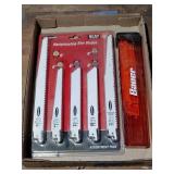 New metal and wood reciprocating saw blades