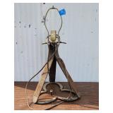 Primitive Industrial Table Lamp 21'H