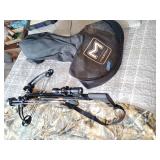 Mission MXB crossbow with quiver, soft case, hawke