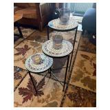Three Tier Ornate metal Stand 27ï¿½