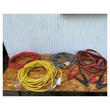 Jumper Cables & 3 Extension Cords