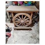 Rolling bar with wine rack storage