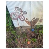 2- Ornate Metal Butterflyï¿½s 36ï¿½,40ï¿½