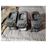 3 Plastic plano ammo field boxes 5' x 11' x 7'