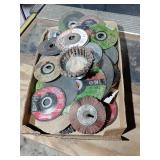 Sanding wheels, grinding wheels,