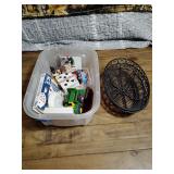 Dice, playing cards, metal baskets, toys, dept. 56