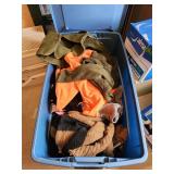 Tote of Vintage Mens/Women's Clothing/Jackets