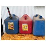 Plastic 5 Gal Gasoline Can & 5 Gal Kerosene Cans
