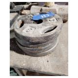 4 Steel weights 3lbs each