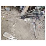 Vintage Iron city post vise on stand