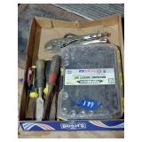 Partial socket set, chisels, misc tools
