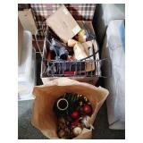 Christmas lights and decorations, organizer, wood