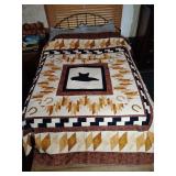 Ferrier themed quilt 87' x 82'