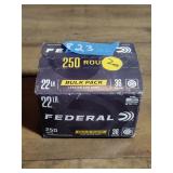 250 Rounds of federal .22LR