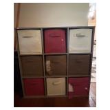 9 Cube Organizer with Fabric Bins