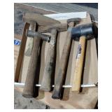 Forging hammers and rubber mallet
