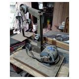Vertical belt sander, 23' tall
