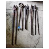 Forging tongs 16' to 25' long