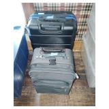 Two luggage pieces, travel gear and nautica