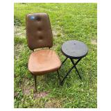 Padded Chair, Folding Stool 24ï¿½