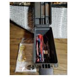 Poly ammo box with gun locks
