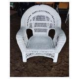 Wicker patio chair 29 x 26 x 36