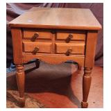 Vintage Dove Tail One Drawer End Table