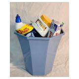 Cleaning Supplies in Trash Can & A & D Diaper Rash