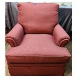 Vintage Rose Pink Upholstery Chair 38'H