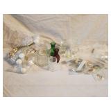 Vintage Glass/Metal Towel Hangers