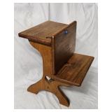 Vintage Doll Sized Wooden School Desk