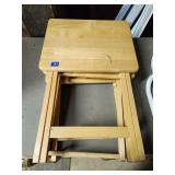 (3)Wood Folding TV Trays
