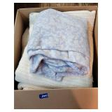 Box of Bedding, XL Pjs, Robe, Jacket