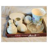Glass Home Decor Including Glass Eggs