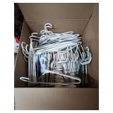 Large Box of Plastic Clothes Hangers