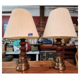 Pair Working MCM Table Lamps 26'H