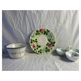 Grandpa's Ice Cream Bowl, Floral Plate, Dish