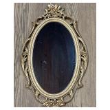 Syroco French Provincial Ornate Gold Oval Mirror