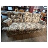 Couch with Floral Print Upholstery