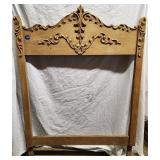 Antique Ornate Wood Mirror Harp 52'H×38'