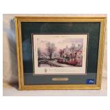 Thomas Kinkade 'LamplightLane' ArtPrint 14.75'×13'