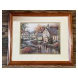 'Country Church' by T.C. Chiu Framed Print